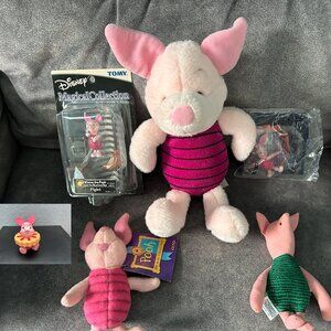 (6) Vintage Pooh's Piglet Collectibles